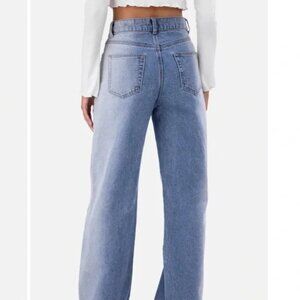Adika size XS High Wide Leg Raw Hem Ankle Jeans